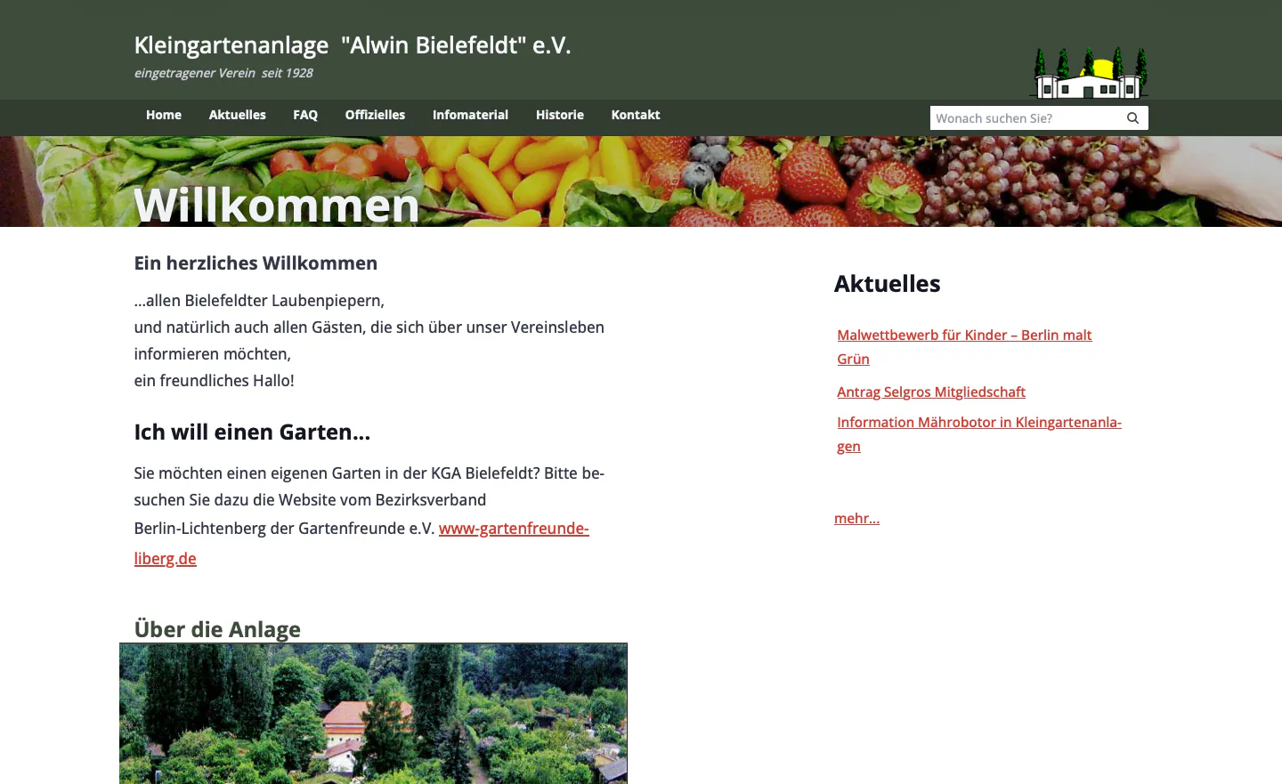 Screenshot of kga-bielefeldt.de website